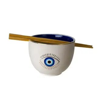 Pacific Giftware Evil Eye Ramen Bowl – 18oz Ceramic