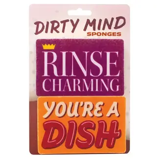 Unemployed Philosophers Guild Rinse Charming/You're A Dish Sponge Set