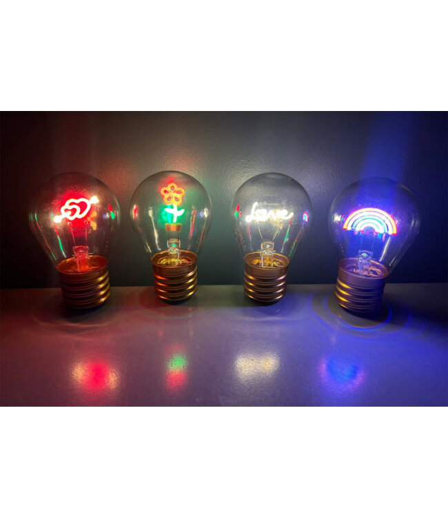 Glow with Love: The Flower Power Neon Bulb!