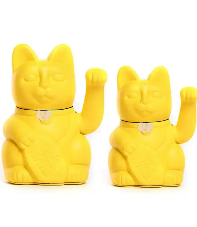 Lemon Yellow Lucky Cat: Pawsitive Vibes!