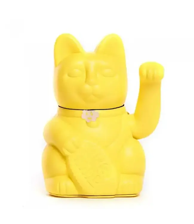 Lucky Cat Lemon Yellow: Pawsitively Prosperous!