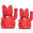 Luck's Purr-fect Companion: The Red Lucky Cat!