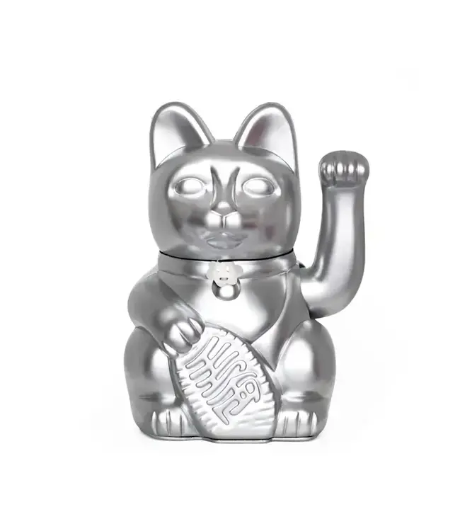 Bring Home the Luck: Diminuto's Silver Fortune Cat!