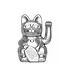 Bring Home the Luck: Diminuto's Silver Fortune Cat!
