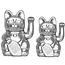 Bring Luck Home with Diminuto's Silver Cat!