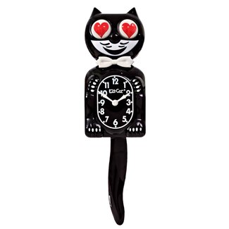 Kit Cat Klock Classic Black Kit Cat Klock - Heart Eyes