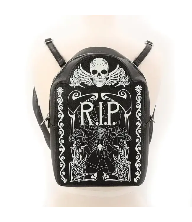 Spooktacular Style: Glow in the Dark Tombstone Backpack!