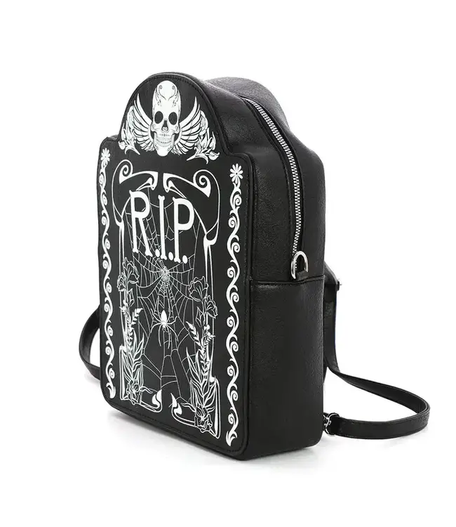 Spooktacular Style: Glow in the Dark Tombstone Backpack!