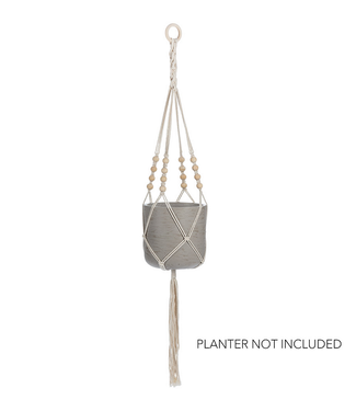 Abbott Planter Hanger with Tail- BROWN