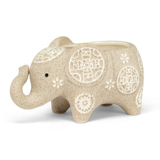 Abbott Elephant Shaped Planter-6.5"L