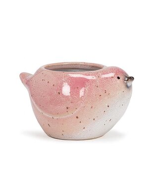 Abbott Small Bird Planter - Pink - 3"