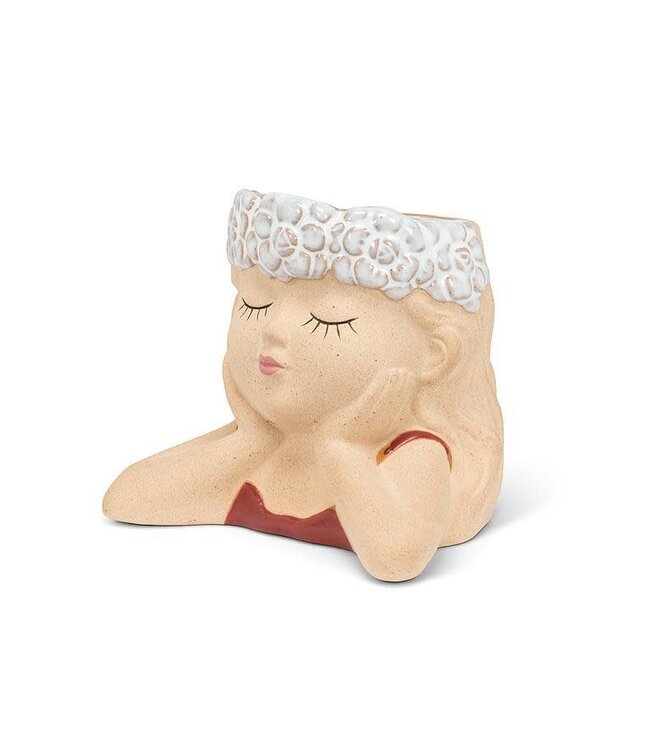 Whimsical Wonder: The Head in Hands Planter