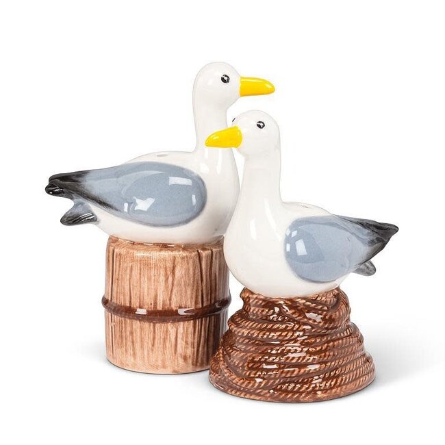 Set Sail with Our Seagull Salt & Pepper Shakers!