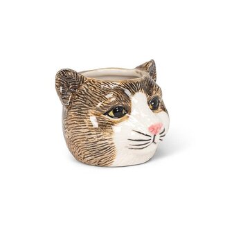 Abbott Small Tabby Cat Planter