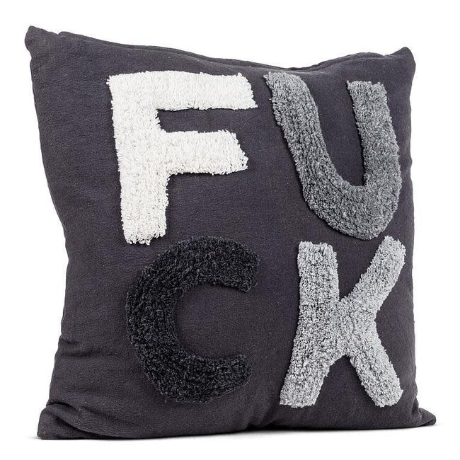 F*CK Tufted Pillow: Cheeky Comfort for Your Couch!