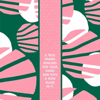 Drinks on Me Dishtowel - True Friend