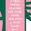 True Friend Dish Towel: Laughs & Laundry!
