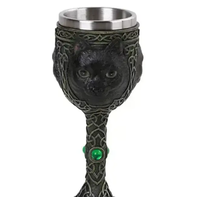 Purr-fectly Enchanting: The Black Cat Goblet