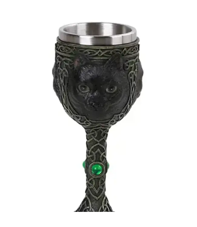 Purr-fectly Enchanting: The Black Cat Goblet