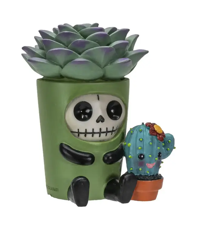 Furrybones Echy: Spooky Succulent Holder