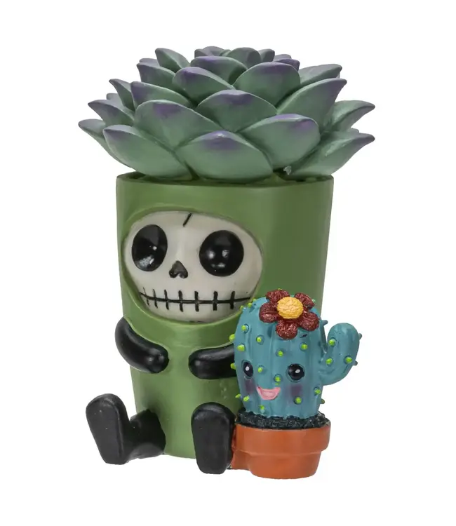 Furrybones Echy: Spooky Succulent Holder