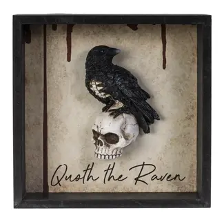 Pacific Giftware Quoth the Raven Wall Plaque