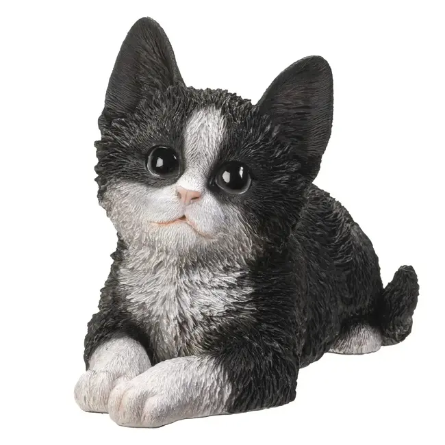Purr-fect Laying Down Cat Sculpture