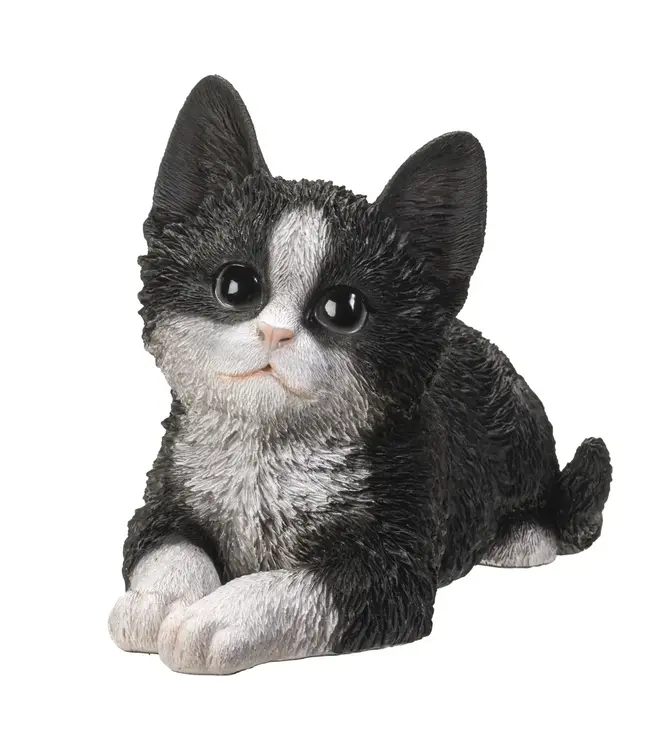 Purr-fect Laying Down Cat Sculpture