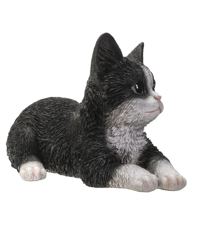 Purr-fect Laying Down Cat Sculpture