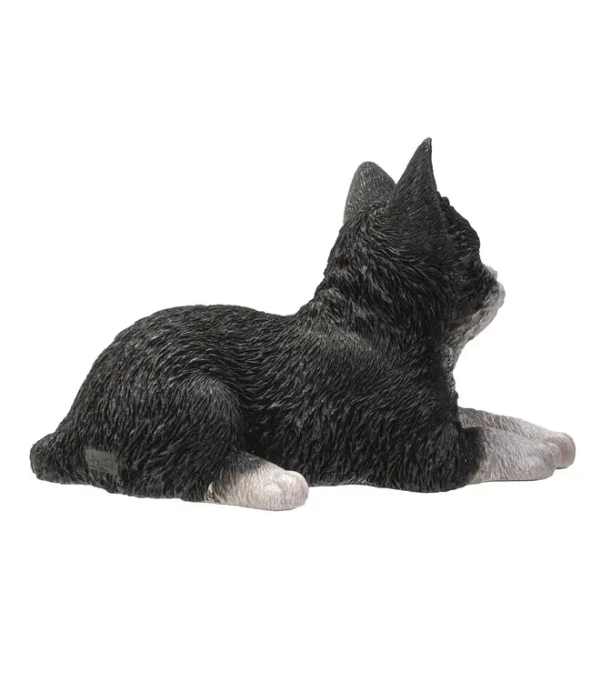 Purr-fect Laying Down Cat Sculpture