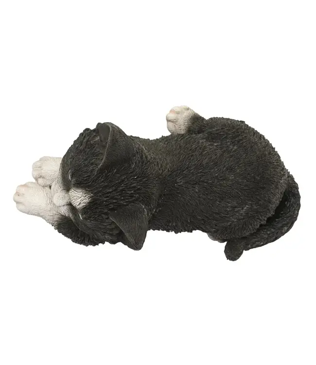 Purr-fect Laying Down Cat Sculpture