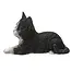 Purr-fect Laying Down Cat Sculpture
