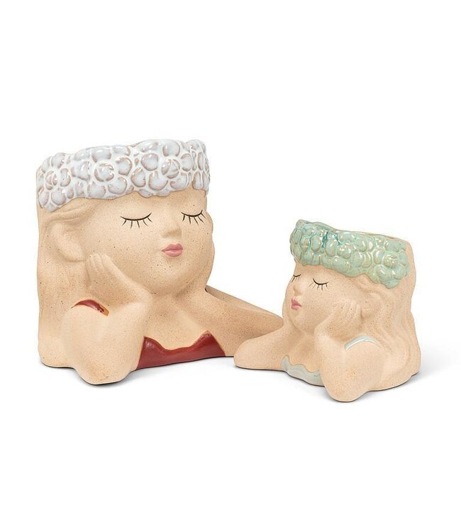 Whimsical Wonder: The Head in Hands Planter