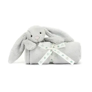 Jellycat Bashful Silver (Grey) Bunny Blankie