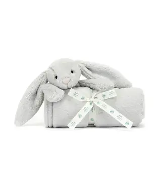 Jellycat Bashful Silver (Grey) Bunny Blankie