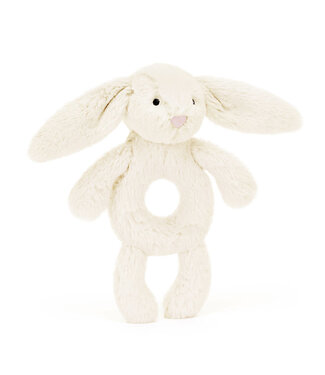 Jellycat Bashful Cream Bunny Ring Rattle