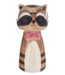Ganz Bespectacled Buddie Vase- Racoon