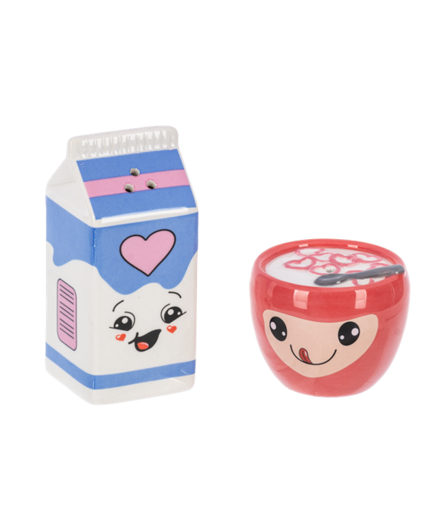 Cereal and Milk Salt and Pepper Shaker