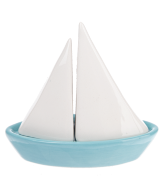 Ganz Seas the Day - Sailboat Salt & Pepper Shakers