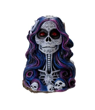 Pacific Giftware Day of the Dead Sugar Skull Backflow Burner