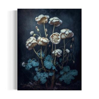Salty Alyce Vintage Mushroom Flower Wall Art 8x10