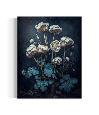 Salty Alyce Vintage Mushroom Flower Wall Art 8x10