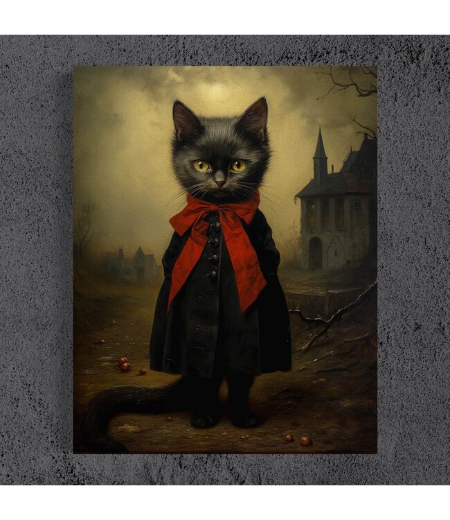 Meet Miss Jinx: The Purr-fect Gothic Wall Art!