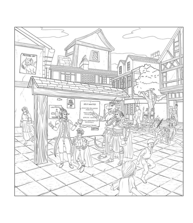 The Dungeonmeister Goblin Quest Coloring