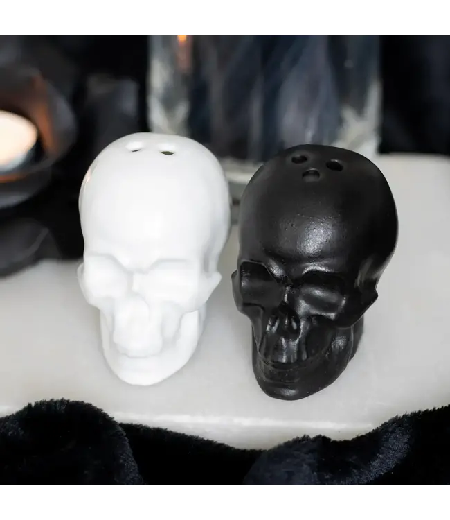 Gothic Skull Salt and Pepper Shakers