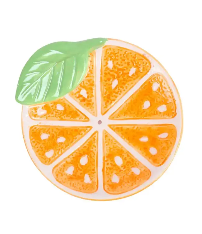 Slice of Serenity: Orange Incense Holder