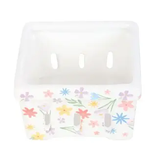 Something Different Spring Floral Print Ceramic Berry Basket