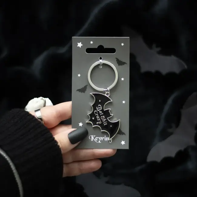 Embrace the Crazy: Bat Shit Keyring