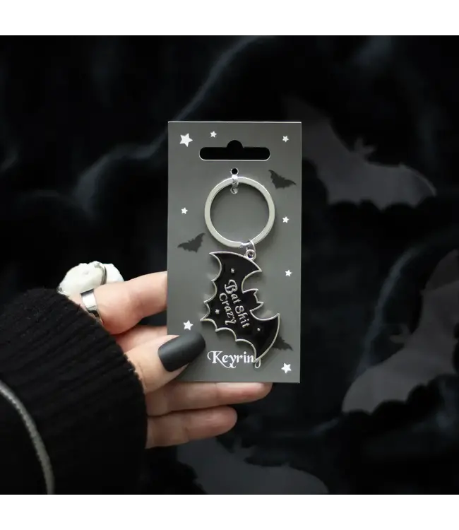 Embrace the Crazy: Bat Shit Keyring