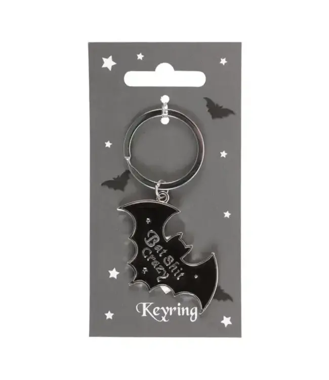 Embrace the Crazy: Bat Shit Keyring